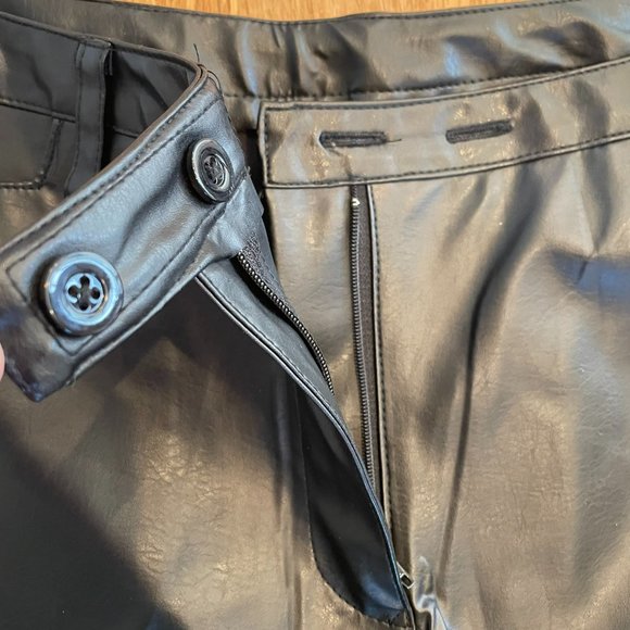 Vintage Kathy Ireland 90s Y2K PVC Faux Leather Pants NWOT - Picture 4 of 10